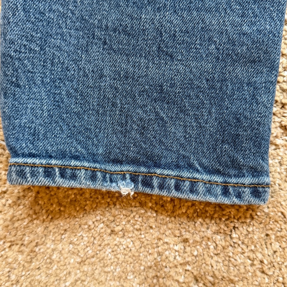 AGOLDE Toni High Rise Ankle Straight Jeans Medium Blue Size 31 - Picture 12 of 15